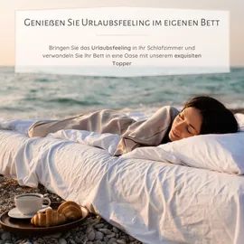 MSS e.K. Viscoschaum Matratzentopper 140 x 190 cm weiß