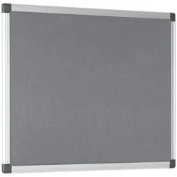 Bi-Office Maya graue Filz Pinnwand mit Aluminiumrahmen 90 x 60 cm
