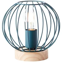 Brilliant Lampe Sorana Tischleuchte türkis Aluminium grün 1x A60,