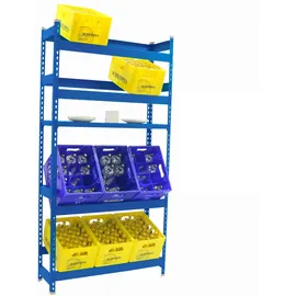 Simonrack Getränkekistenregal 200 x 100 x 30 cm Blau