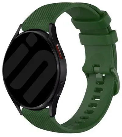 Strap-it Coros Pace 3 Armband Silikon 'Premium' für Coros Pace 3 - Dunkel Grün - Schnallenverschluss