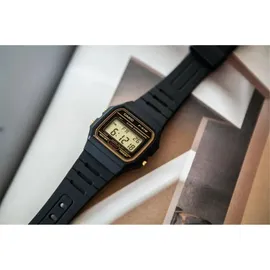 Casio F-91WG-9QDF + Box Herrenwache - Gold/Schwarz