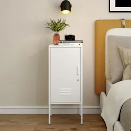 [en.casa] Nachttisch, Hausjärvi 2er Set Weiß