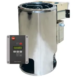 Weka Saunaofen-Set 5 inkl. 3,6 kW BioAktiv Ofen mit Dampfbad-Funktion, Saunasteine, Steuergerät