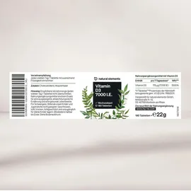 Natural Elements Vitamin D3 Tabletten 180 St.