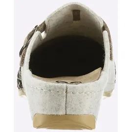 WALDLÄUFER Pantoffel Beige 38