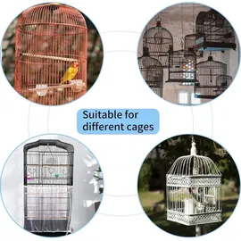 luxuskollektion Vogelkäfig Abdeckung 2er Set 78,7 x 0 x 0 cm schwarz, weiß