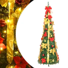 vidaXL Pop-Up-Weihnachtsbaum Künstlich 100 LEDs Grün 150 cm