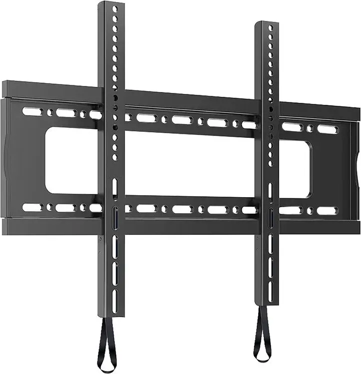 Feste TV-Wandhalterung für 65-90 Zoll Fernseher, Max. VESA 600 x 600 mm, Belastbar bis 100 kg, Low-Profile, platzsparendes Design, kompatibel mit Beton-, Ziegel- und Holzwänden