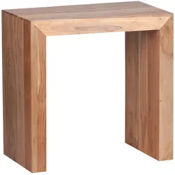 KADIMA DESIGN Massivholz-Beistelltisch NAKO: Einzigartig, zeitlos, 60x35x60 cm, handgefertigt