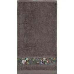 Fleur Handtuch 30 x 50 cm taupe