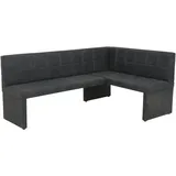 Hela Eckbank Melanie, Bezug Microfaser Vintageoptik, Langer Schenkel Links, B200x140xH90cm