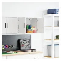 vidaXL Garagen-Wandschrank Holzwerkstoff 60 x 30 x 41 cm Weiß