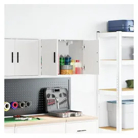 vidaXL Garagen-Wandschrank Holzwerkstoff 60 x 30 x 41 cm Weiß