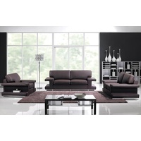 JVmoebel Sofa Ledersofa Wohnlandschaft 3+2+1 Sitz Design Couch Modern Sofa, Made in Europe braun