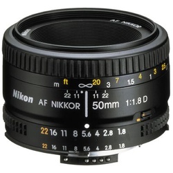 Nikon AF Nikkor 50mm f/1,8 D Nikon FX