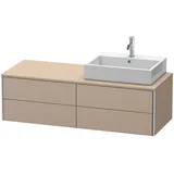 Duravit „XSquare“ Waschtischunterbau wandhängend 140,0 x 54,8 cm, in Leinen