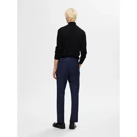 Selected Leroy Pleat Regular Tapered Hosen Blau M