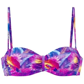 VENICE BEACH Bügel-Bandeau-Bikini-Top Damen Lila 42 Cup D