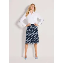 Madeleine Bleistiftrock Damen Floral Blau 48