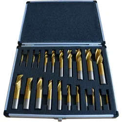 Schaftfräser-Set 22-teilig titanbeschichtet