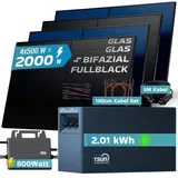 sunniva Balkonkraftwerk Bifazial 2000 W inkl. TSUN TSOL-DCU2000Lite 2,01 kWh