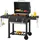 casa.pro Holzkohlegrill Arnad 105 x 135 x 47,5 cm Schwarz 