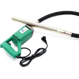 Wiltec Elektro Betonrüttler 580 W, Betonverdichter mit Ø 35 mm Rüttelflasche mit 150 cm Schlauchlänge, Flaschenrüttler mit flexibler Welle