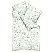 KAEPPEL Leaf Allover Floral Grün 135 x 200 cm + 80 x 80 cm