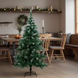 Prächtiger, Dichter Weihnachtsbaum 150cm, 350 Zweige: Realistischer Künstlicher Tannenbaum – Für die perfekte Weihnachtsdeko