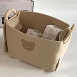 Faltbarer Filzkorb Mit Bärenmotiv