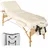 Tectake tectake® 3 Zonen Massageliege Somwang mit Holzgestell, 218 x 102 x 90 cm