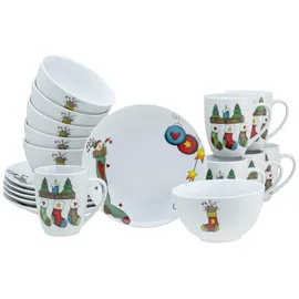 CreaTable Luna Frühstücksservice 18-tlg. multicolor