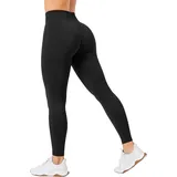 SMILODOX Leggings Slayton Scrunch, in Schwarz Schwarz