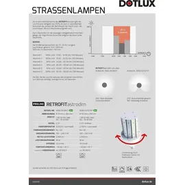 dotlux LED-Straßenlampe 3082-027270T 18 W E27 warmweiß