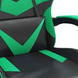 vidaXL Gaming-Stuhl Drehbar Schwarz und Grün PC
