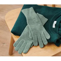 Tchibo - Strickhandschuhe mit Wolle - grün