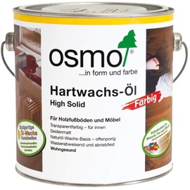 OSMO Hartwachs-Öl Farbig 3075 innen Holzschutzmittel schwarz transparent, 2.5l (10100318)
