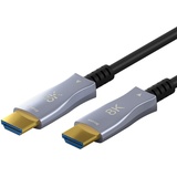 goobay 65558 HDMI-Kabel 10 m HDMI Typ A (Standard) Schwarz, Grau