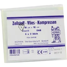 KERMA Verbandstoff GmbH Zellstoff Vlies Kompressen 10 x 10 cm