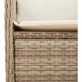 vidaXL Gartenbank 1-tlg 110 x 60 x 75 cm Beige