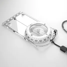 Silva Spike Jet Classic Kompass - Clear / White - One Size