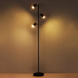 GLOBO Stehlampe 3-flg. 154,0 cm schwarz