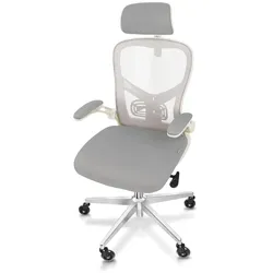 CLOUVOU SmartSeat Bürostuhl Ergonomisch – Creme-Weiß