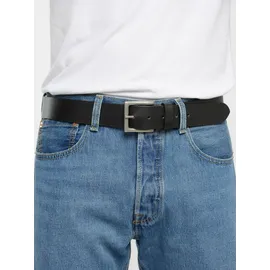 Top Gun Herrengürtel Leder schwarz 100 cm