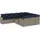 vidaXL Gartensofa-Set 11-tlg. grau Polyrattan