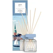 ipuro Raumduft ESSENTIALS Europa Kollektion Fresh Stockholm 100ml - Raumduft im quadratischen Flakon mit Holzstäbchen