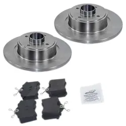 Bestprice Bremsscheiben (Lager-ABS-Ring) Bremsbeläge hinten für Renault