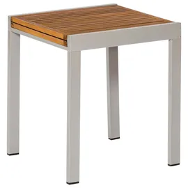 Merxx Gartentisch 130 x 65 x 75 cm beige/silber