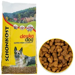 deuka dog Schonkost 15kg - Trockenfutter für ältere & sensible Hunde, mit Geflügel, Reis & Gelatine